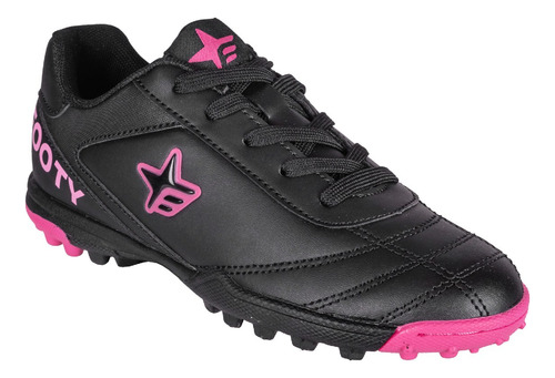 Botines Niñas Footy 2061 Cesped Cuero Sintetico Cordones