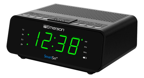 Smartset - Radio Despertador Dual Con Radio Am/fm, Atenuador