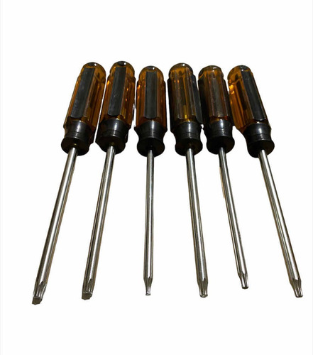 Kit Juego De Destornilladores Torx Estrella 6 Piezas