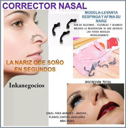 Nariz Perfecta Corrector Nasal Nariz Bonita Respingada | Cuotas sin interés Nariz Perfecta Corrector Nasal Nariz Bonita Respingada | Cuotas sin interés