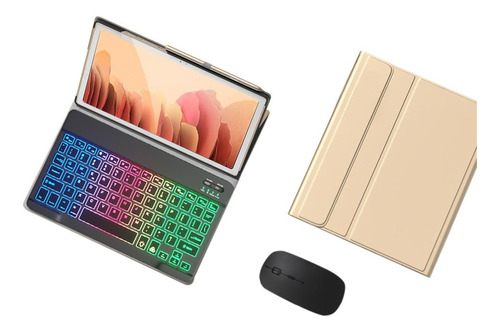 Funda+teclado Iluminado+ratón Para iPad 9/8/7 Generación Ñ