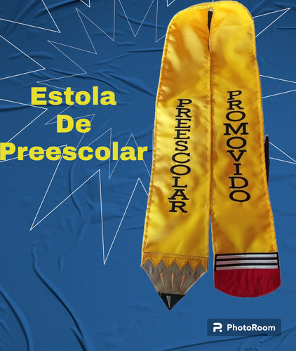 Estola Bordada De Promoción Para Preescolar