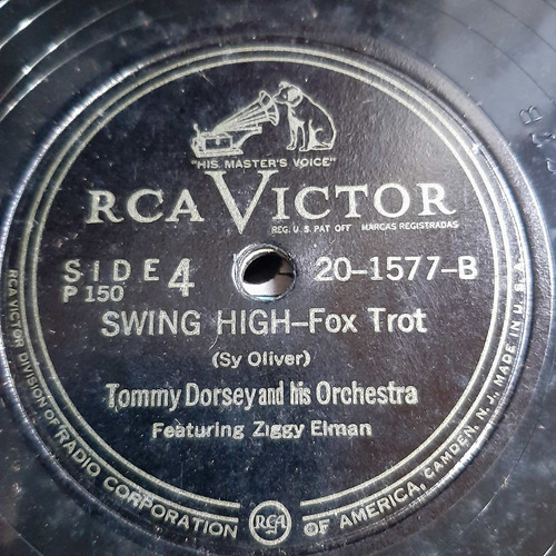 Pasta Tommy Dorsey Ziggy Elman Frank Sinatra Rca Victor C441