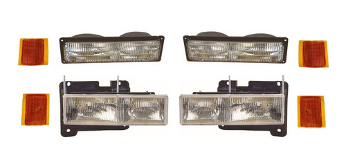 Faros Cuartos Frontales Y Laterales Chevrolet Silverado 1994