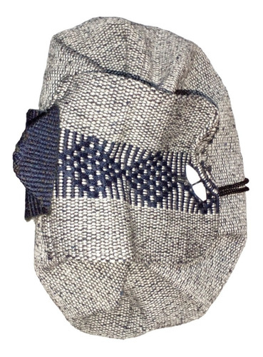 Mochila Mexicana Hecha A Mano, Mxnat-002, 2 Pzas, 10kg, Gris Color Gris/ Azul Marino