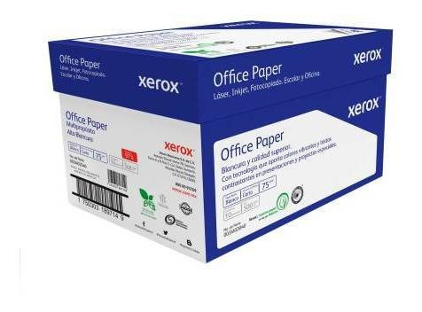 Caja 5000 Hojas Xerox Office Papel Tamaño Carta 10 Resmas