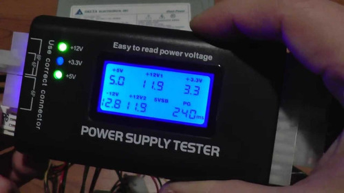 Imagen 5 de 6 de Tester Voltaje Fuente Pc Atx Btx Itx Mide Voltaje Tension