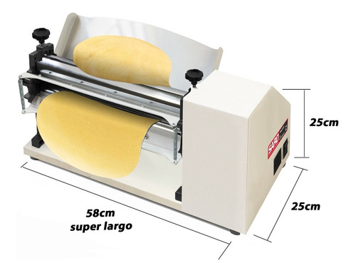 Imagem 4 de 5 de Cilindro Eletrico Massa Pizza Pão Mono Bivolt Pastel Tao