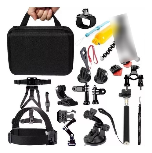 Kit Maleta Gopro + 28 Accesorios Cámara Deportes E Gratis   