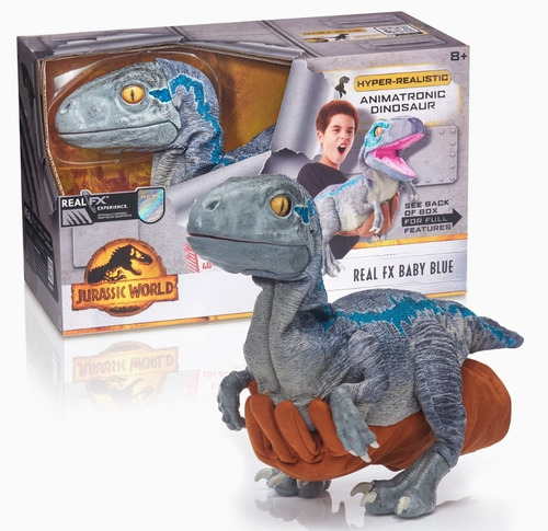 Jurassic World Real Fx Baby Blue Dinosaurio Animatronico