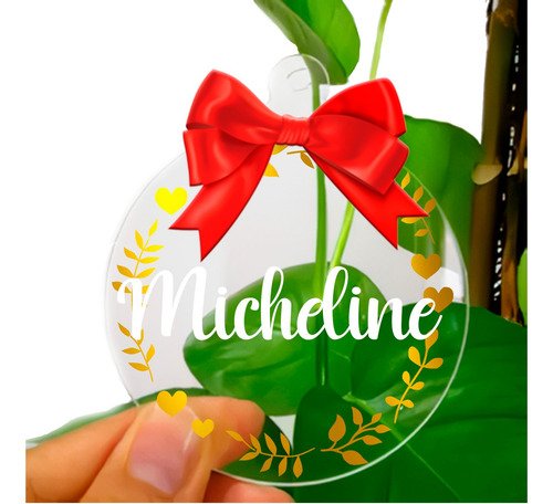 Esferas Trasparentes Personalizadas De Acrílico Con Nombre