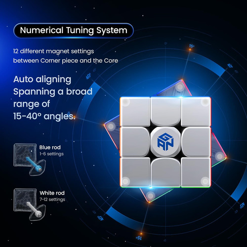 Gan 14 Maglev Uv, Cubo Rubik 3x3 Magnético Profesional