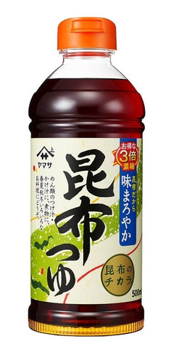 Yamasa Tsuyu Kombu 500ml Salsa Soya Sazonador 