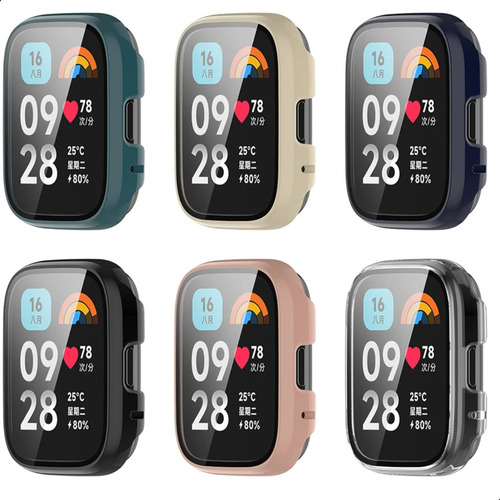 Case Bumper Proteção 360 Para Xiaomi Redmi Watch 3 Tela 1,75