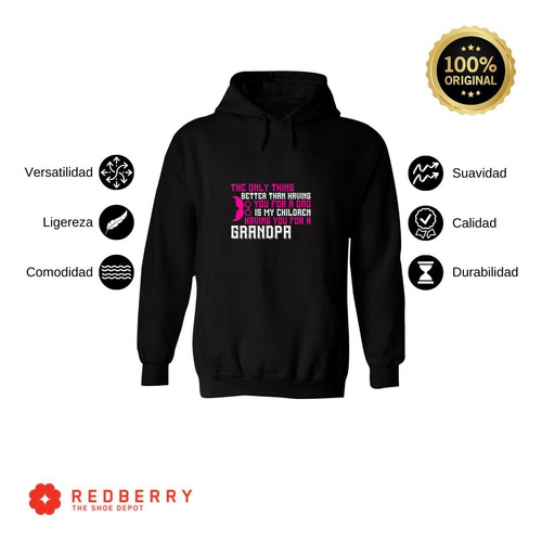 Sudadera Hombre Hoodie Abuelo Papá Padre Hijo Hija 044
