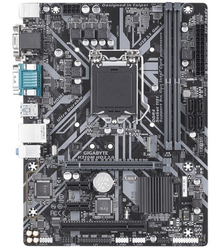 Placa Madre Gigabyte H310m Hd3 2.0 Socket 1151 (Reacondicionado)