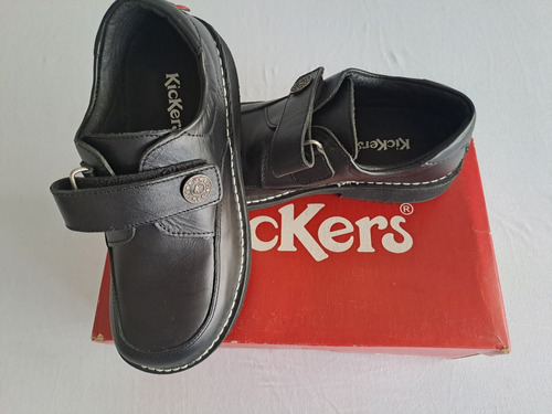 Zapato Kikers Negro Colegial Talla 37 