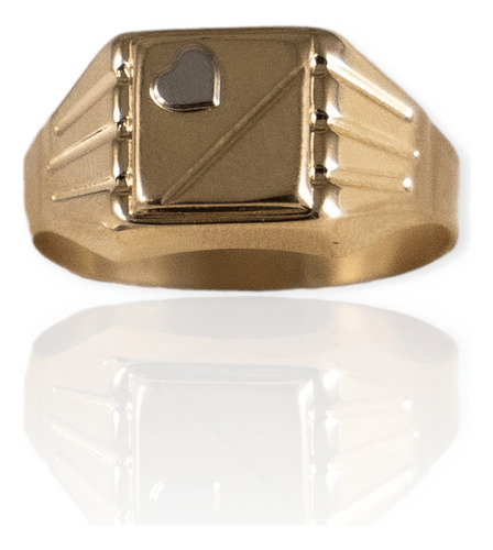 Anillo Oro 18k Sello - Mujer- An447- 3,8 Grs