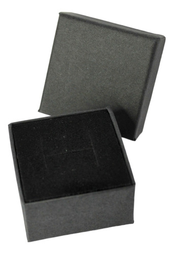Caja Para Joyas Regalo Negra 5cmx5cmx3cm Con Espuma