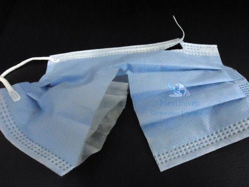 Cubreboca Tricapa Termosellaco C/ajustador Nasal Paq.100 Pzs