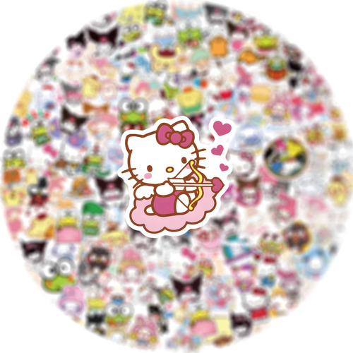 Kuromi Hello Kitty Melody Stickers Calcomanias Estampas 50p