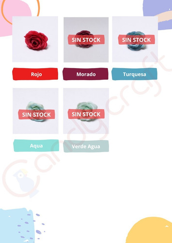 Imagen 3 de 8 de Flores Artificiales Mini Rosas Vintage! X 50 Unidades!