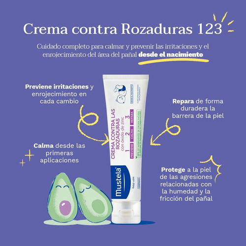 Crema Mustela Contra Rozaduras 123 54 ml