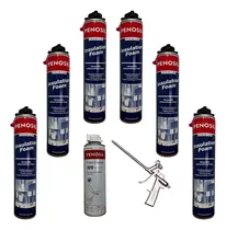 Comprar Kit X 6 Espumas Poliuretano Proyectable, Pistola + Limpiador