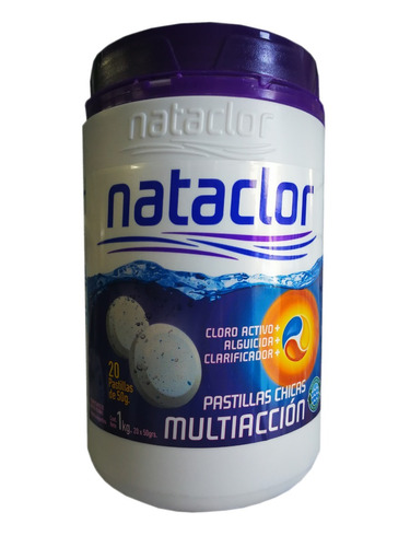 Pastillas Cloro Multiaccion 50 Gr. Nataclor 1 Kg. Clean Lab