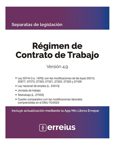 Separata Régimen De Contrato De Trabajo 4.9