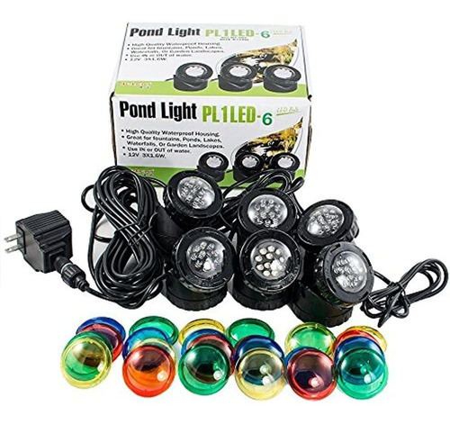 Jebao Pl1led6 Estanque Sumergible De Luz Led Con Lentes De C