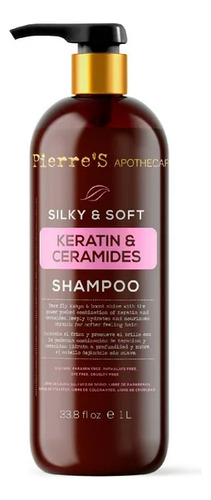 Shampoo Pierres Apothecary Keratina Y Ceramida 1 L