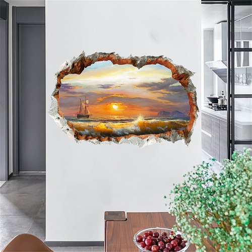 I Adhesivo Mural Desmontable 3d Bricolaje Familiar Hogar