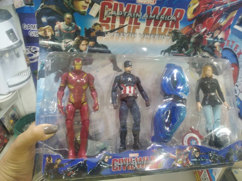 Boneco Capitão América Ação Marvel Kit