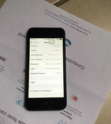 iPhone 5 32gb Apple Original Leia Anúncio Att Americano Chip