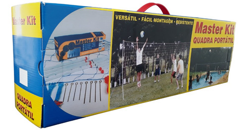 Kit Volei Praia/campo 2,5m Altura Quadra 8x16 - Desmontável