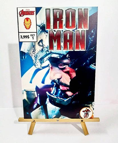Afiche Iron Man (tony Stark  - Marvel) 28 X 40 Cm 