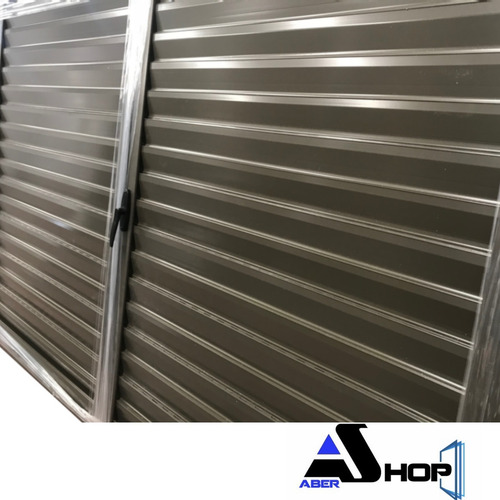 Imagen 3 de 7 de Postigon Aluminio 150x110 De Abrir 2 Hojas Bronce Abershop