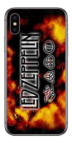 Funda Para iPhone Varios Diseños Tpu Led Zeppelin