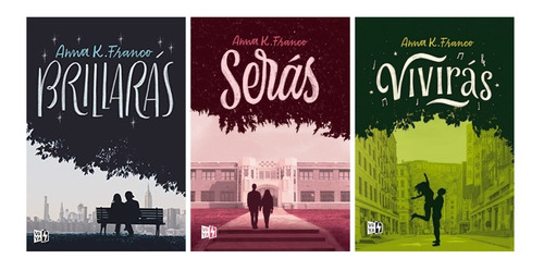 3 Libros Saga Brillaras + Serás + Vivirás - Anna Franco Vr
