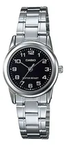 Comprar Reloj Casio Dama Ltp V001d 1b Acero Inoxidable Color de la correa Plateado Color del bisel Plateado Color del fondo Negro