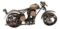 Comprar Moto De Metal Vintage De 19cm En Bronce Para Coleccionistas 