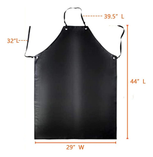Delantal Impermeable De Goma Y Vinilo K Y Kangyun Negro -...