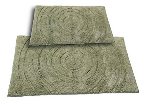 Juego De Alfombras De Baño Ch-br-17x24&21x34-ech-2pcs