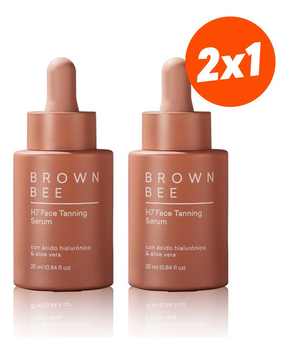 Autobronceante Serum Facial Con Hialuronico Brown Bee 2x1 