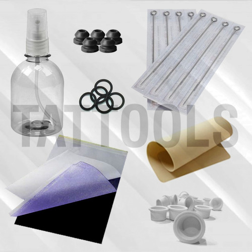 Kit Tatuagem Completo Máquina Nacional Tattoo Profissional