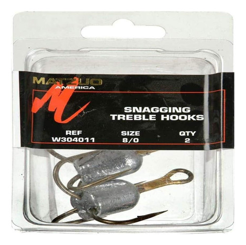 Snagging Weighted Treble Hooks