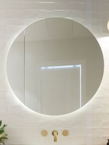 Espejo Redondo Con Luz Led De 50cm Para Baño