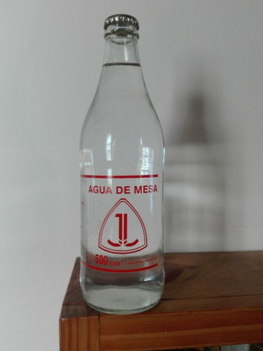 Antigua Botella  De Agua De Mesa Jl