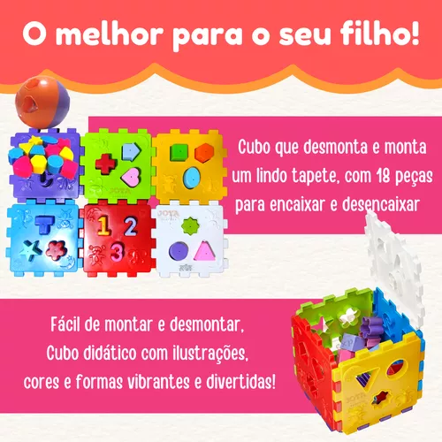 Brinquedos Educativos Peças De Encaixe Bebê 1 Ano